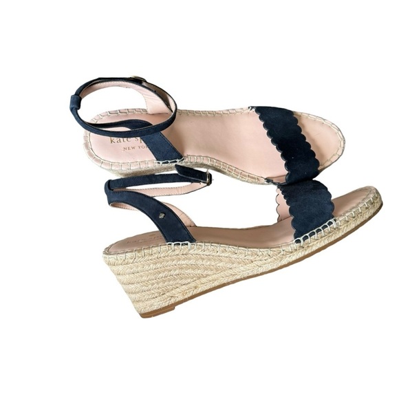 Kate Spade - NWOB Theodora Espadrille Wedge Strappy Sandals Sz 10 - Picture 1 of 10